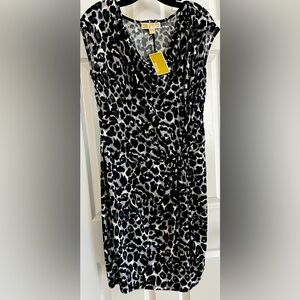 NWT MICHAEL KORS LEOPARD PATTERN DRESS